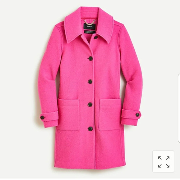 J Crew Lady Coat in Italian Boiled Wool NWT - Picture 2 of 9